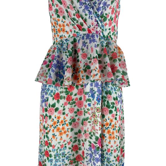 Yumi Kim Kaia Floral Printed Ruffle Maxi Dress Kingston Garden Size 2 - Picture 6 of 12